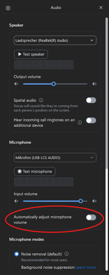 Zoom Audio Settings